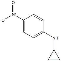 N-cyclopropyl-4-nitroaniline 구조식 이미지