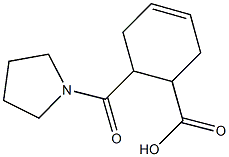 6-(PYRROLIDIN-1-YLCARBONYL)CYCLOHEX-3-ENE-1-CARBOXYLIC ACID Structure