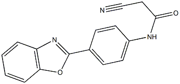 N-[4-(1,3-BENZOXAZOL-2-YL)PHENYL]-2-CYANOACETAMIDE 구조식 이미지