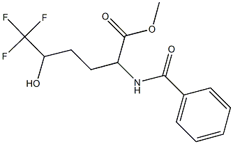 METHYL 2-(BENZOYLAMINO)-6,6,6-TRIFLUORO-5-HYDROXYHEXANOATE Structure