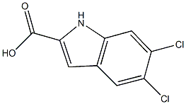 5,6-DICHLORO-1H-INDOLE-2-CARBOXYLIC ACID 구조식 이미지
