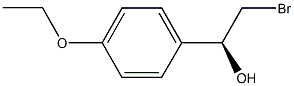 (1S)-2-BROMO-1-(4-ETHOXYPHENYL)ETHANOL 구조식 이미지