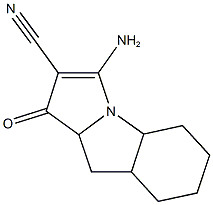 3-AMINO-1-OXO-4A,5,6,7,8,8A,9,9A-OCTAHYDRO-1H-PYRROLO[1,2-A]INDOLE-2-CARBONITRILE Structure