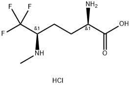 2-AMINO-6,6,6-TRIFLUORO-5-(METHYLAMINO)HEXANOIC ACID Structure