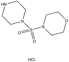 4-(PIPERAZIN-1-YLSULFONYL)MORPHOLINE HYDROCHLORIDE Structure