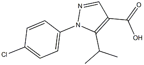 1-(4-CHLOROPHENYL)-5-ISOPROPYL-1H-PYRAZOLE-4-CARBOXYLIC ACID Structure