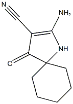 2-AMINO-4-OXO-1-AZASPIRO[4.5]DEC-2-ENE-3-CARBONITRILE Structure