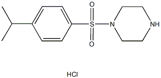 1-[(4-ISOPROPYLPHENYL)SULFONYL]PIPERAZINE HYDROCHLORIDE Structure
