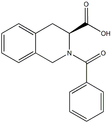 (3S)-2-benzoyl-1,2,3,4-tetrahydroisoquinoline-3-carboxylic acid Structure
