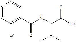 (2S)-2-[(2-bromobenzoyl)amino]-3-methylbutanoic acid Structure