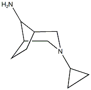 3-cyclopropyl-3-azabicyclo[3.2.1]octan-8-amine Structure