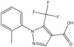 1-(2-methylphenyl)-5-(trifluoromethyl)-1H-pyrazole-4-carboxylic acid 구조식 이미지