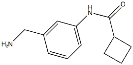 N-[3-(aminomethyl)phenyl]cyclobutanecarboxamide Structure