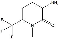 3-amino-1-methyl-6-(trifluoromethyl)piperidin-2-one 구조식 이미지