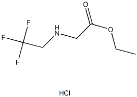 ethyl [(2,2,2-trifluoroethyl)amino]acetate hydrochloride Structure