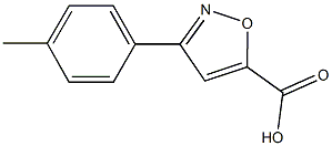 3-(4-methylphenyl)isoxazole-5-carboxylic acid 구조식 이미지