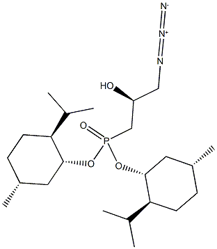 bis[(1R,2S,5R)-2-isopropyl-5-methylcyclohexyl] [(2S)-3-azido-2-hydroxypropyl]phosphonate Structure