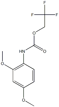 2,2,2-trifluoroethyl 2,4-dimethoxyphenylcarbamate 구조식 이미지