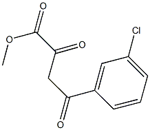 methyl 4-(3-chlorophenyl)-2,4-dioxobutanoate 구조식 이미지