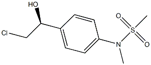 N-{4-[(1S)-2-chloro-1-hydroxyethyl]phenyl}-N-methylmethanesulfonamide Structure