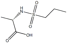 (2S)-2-[(propylsulfonyl)amino]propanoic acid Structure