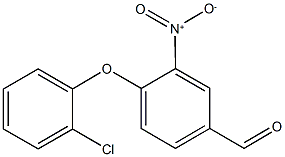 4-(2-Chloro-phenoxy)-3-nitro-benzaldehyde Structure