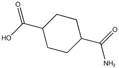 4-(aminocarbonyl)cyclohexanecarboxylic acid 구조식 이미지