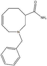 1-benzyl-1,2,3,4,5,8-hexahydroazocine-3-carboxamide 구조식 이미지