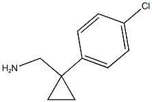 (1-(4-chlorophenyl)cyclopropyl)methanamine Structure