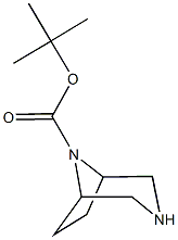 tert-butyl 3,8-diazabicyclo[3.2.1]octane-8-carboxylate 구조식 이미지