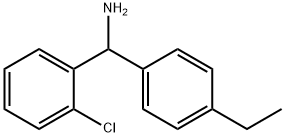 (2-chlorophenyl)(4-ethylphenyl)methanamine Structure