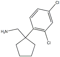 [1-(2,4-dichlorophenyl)cyclopentyl]methanamine Structure