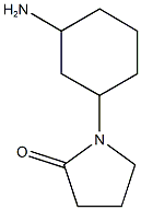 1-(3-aminocyclohexyl)pyrrolidin-2-one Structure