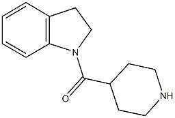 1-(piperidin-4-ylcarbonyl)-2,3-dihydro-1H-indole Structure