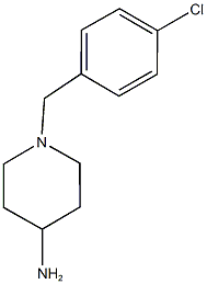 1-[(4-chlorophenyl)methyl]piperidin-4-amine Structure