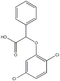 2-(2,5-dichlorophenoxy)-2-phenylacetic acid 구조식 이미지