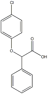2-(4-chlorophenoxy)-2-phenylacetic acid 구조식 이미지