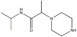 2-(piperazin-1-yl)-N-(propan-2-yl)propanamide Structure