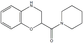 2-(piperidin-1-ylcarbonyl)-3,4-dihydro-2H-1,4-benzoxazine 구조식 이미지