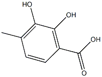 2,3-dihydroxy-4-methylbenzoic acid 구조식 이미지