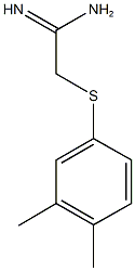 2-[(3,4-dimethylphenyl)sulfanyl]ethanimidamide 구조식 이미지