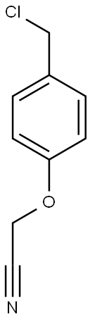 2-[4-(chloromethyl)phenoxy]acetonitrile Structure