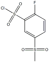 2-fluoro-5-methanesulfonylbenzene-1-sulfonyl chloride Structure