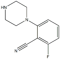 2-fluoro-6-piperazin-1-ylbenzonitrile 구조식 이미지