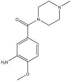 2-methoxy-5-[(4-methylpiperazin-1-yl)carbonyl]aniline Structure