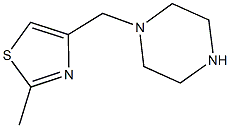 2-methyl-4-(piperazin-1-ylmethyl)-1,3-thiazole Structure