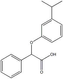 2-phenyl-2-[3-(propan-2-yl)phenoxy]acetic acid 구조식 이미지