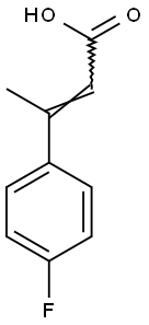 3-(4-fluorophenyl)but-2-enoic acid 구조식 이미지