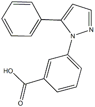 3-(5-phenyl-1H-pyrazol-1-yl)benzoic acid 구조식 이미지