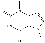 3,7-dimethyl-2,3,6,7-tetrahydro-1H-purine-2,6-dione 구조식 이미지